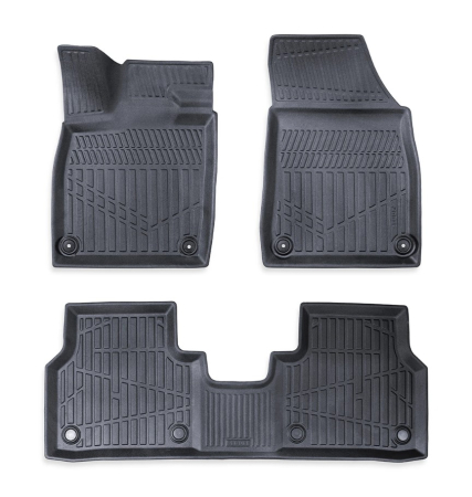 Covorase auto dedicate din cauciuc - Set covorase auto din cauciuc tip tavita 3D pentru SKODA Elroq 2024+