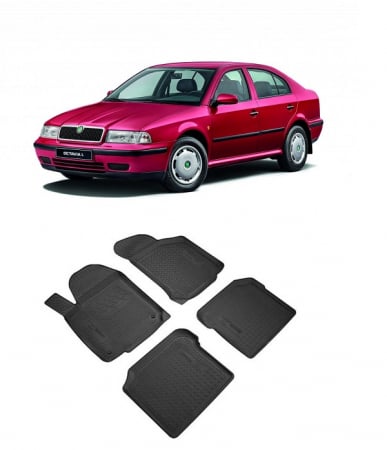 Skoda - Set covorase auto din cauciuc tip tavita  SKODA Octavia I (A4) (1997-2000)