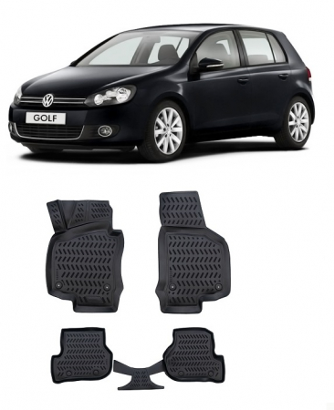 Accesorii pentru interior - Set covorase cauciuc tip tavita Volkswagen Golf VI (2008 - 2013)