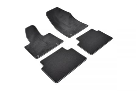 Covorase auto dedicate tip mocheta - Set covorase auto mocheta Citroen C5 II (Covorase spate dintr-o singura piesa) (2008-2017) - Sisteme fixare Peugeot/Citroen