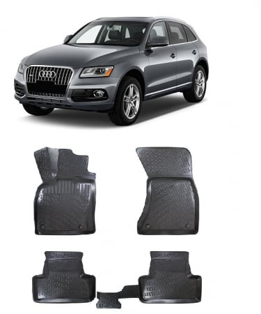 Covorase auto dedicate din cauciuc - Set covorase cauciuc dedicate  AUDI Q5 I (8RB) (2008-2017)