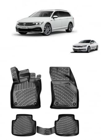 Volkswagen - Set covorase cauciuc tavita VW Passat B8 (2015-2020)