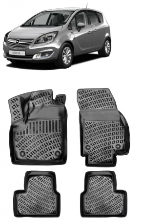 Opel - Set covorase cauciuc tip tavita Opel Meriva 2011-2017