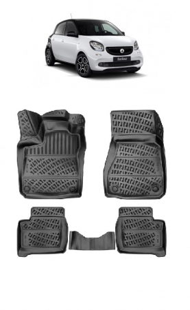 Set covorase cauciuc tip tavita SMART FORFOUR (W453) 3D (2014-2017) [0]