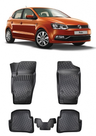 Volkswagen - Set covorase cauciuc tip tavita VOLKSWAGEN POLO (2009-2017)