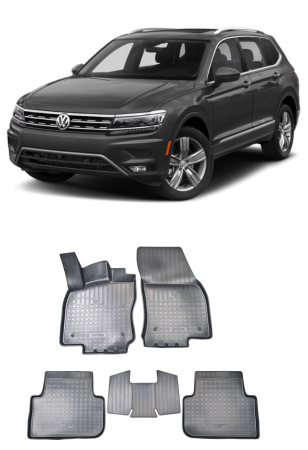 Volkswagen - Set covorase cauciuc tip tavita VOLKSWAGEN TIGUAN II 3D (2016-2021)