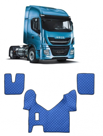 Iveco - Set covorase piele ecologica truck IVECO STRALIS (2013-2022) Albastru