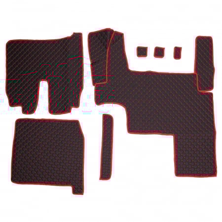 Set Covorase Piele Ecologica Truck Umbrella Pentru Man Tgx Euro 5 Negru [1]
