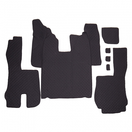 Set Covorase Piele Ecologica Truck Umbrella Pentru Scania Seria R 2005-2016, Manuala, Negru [1]