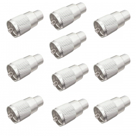 Set cu 10 bucati mufa PNI PL259 pentru cablu RG213 lungime pin 9 mm [5]