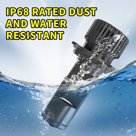 Set becuri LED cu lupă H4 12V - 24V 80W 12000LM pentru faruri Canbus fără erori 6000K-6500K scurte/lungă [17]