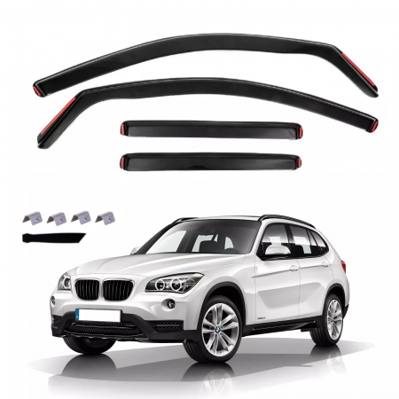 Paravanturi - Set Paravanturi auto geamuri fata si spate pentru BMW X1 (E84) 2011-2013 Facelift