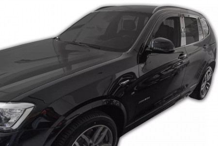 Set de 4 Paravanturi auto de vant pentru geamuri fata si spate pentru BMW X3 F25 2010-2017 [2]