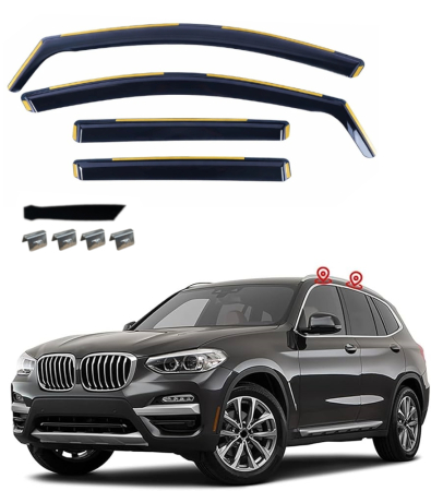 Paravanturi - Set Paravanturi auto geamuri fata si spate pentru BMW X3 (G01) 2017-2023