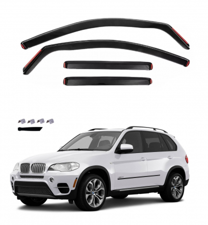 Accesorii pentru exterior - Set  Paravanturi auto fata si spate pentru BMW X5 E70 2011-2013 (LCI) Facelift
