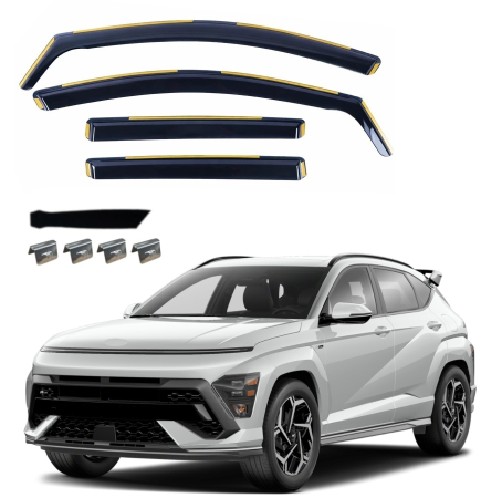 Hyundai - Set Paravanturi auto  geamuri fata si spate pentru HYUNDAI KONA II 2023+