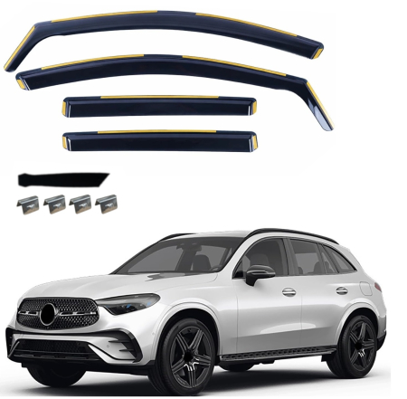 Paravanturi - Set Paravanturi auto  geamuri fata si spate pentru Mercedes Benz GLC X254 2022+