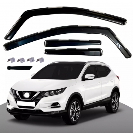 Nissan - Set Paravanturi auto geamuri față și spate, pentru NISSAN QASHQAI J11 5 usi 2014-2021