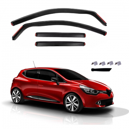 Paravanturi - Set Paravanturi auto geamuri fata si spate pentru Renault Clio 4 Hatchback 2012-2019