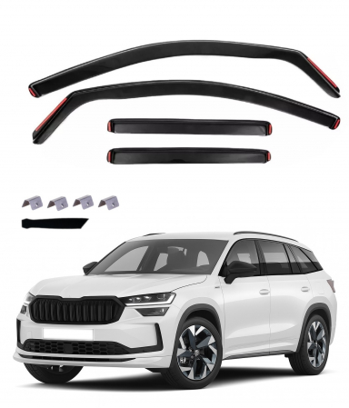 Aparatori noroi - Set Paravanturi auto geamuri fata si spate pentru SKODA KODIAQ 2024+