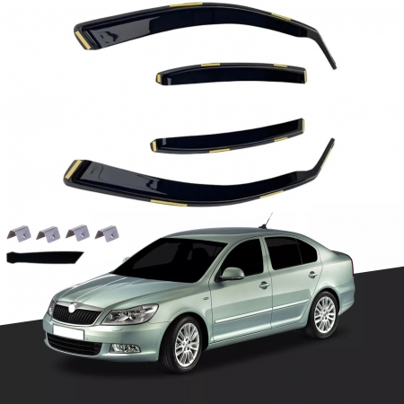 Skoda - Set Paravanturi auto SKODA OCTAVIA SEDAN Mk2 2004-2013 față și spate