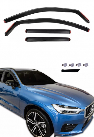 Accesorii pentru exterior - Set Paravanturi auto  geamuri fata si spate pentru VOLVO XC60 2-Gen 2018+