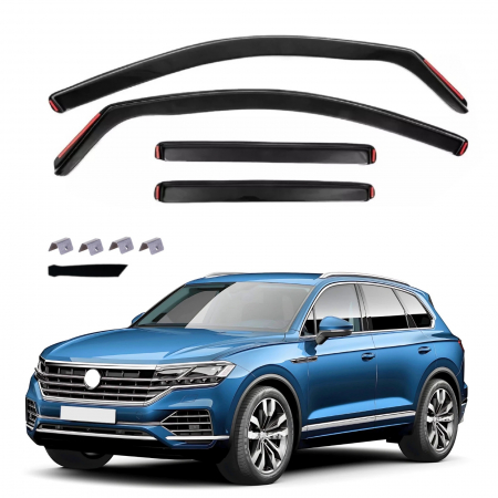Accesorii pentru exterior - Set Paravanturi auto  geamuri fata si spate pentru VW TOUAREG (3-Gen) 2018-2025