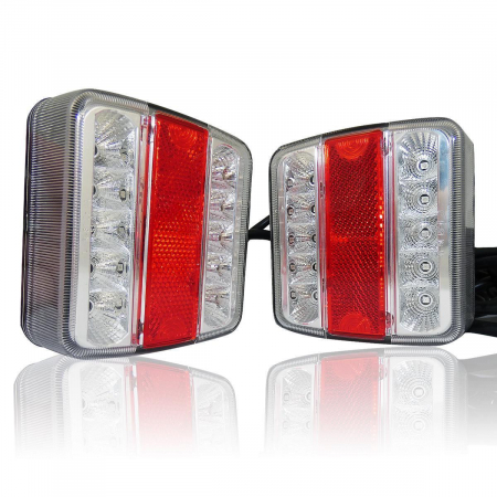 Set stopuri LED cu cinci funcții 12V cu magnet și cablu 7,5m pentru remorci, platforme, rulote și altele. [4]