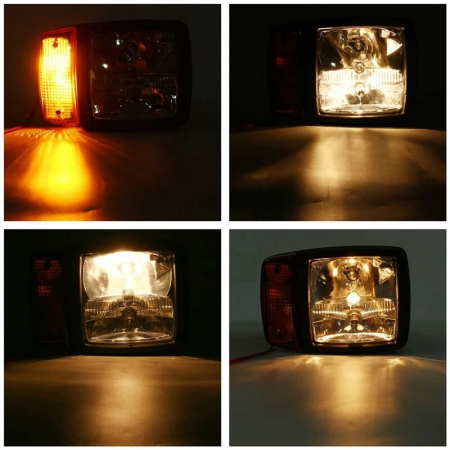 Set Faruri cu halogen cu indicator, scurte si lungi stanga si dreapta 2 buc [10]