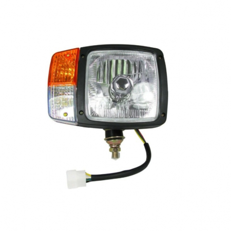 Set Faruri cu Semnalizare Cu Cablu, Utilaje Dezapezire Buldoexcavator Tractor H4, 24V , Stanga si Dreapta [7]