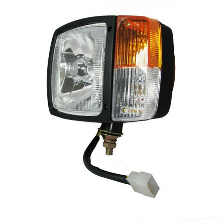 Set Faruri cu Semnalizare Cu Cablu, Utilaje Dezapezire Buldoexcavator Tractor H4, 24V , Stanga si Dreapta [6]