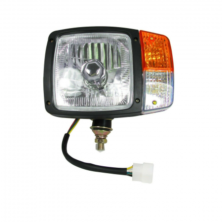 Set Faruri cu Semnalizare Cu Cablu, Utilaje Dezapezire Buldoexcavator Tractor H4, 24V , Stanga si Dreapta [1]