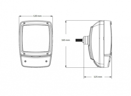 Set faruri LED intermitent, potrivite pentru tractor, mașină de recoltat, excavator, plug de zăpadă, etc. - 4 diode (12W, 1000 lm pentru fiecare lumină) [3]