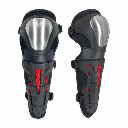 Set  genunchiere și cotiere de protecție întărite pentru motocicletă negru [9]