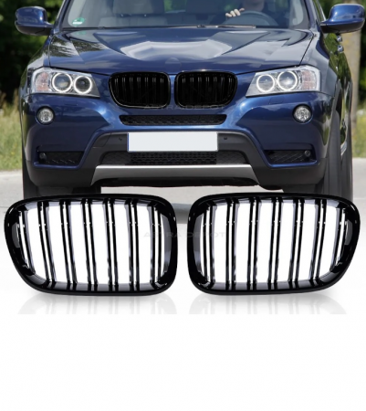 BMW - Set Grile duble negru lucios BMW X3 F25 (2010-2014)