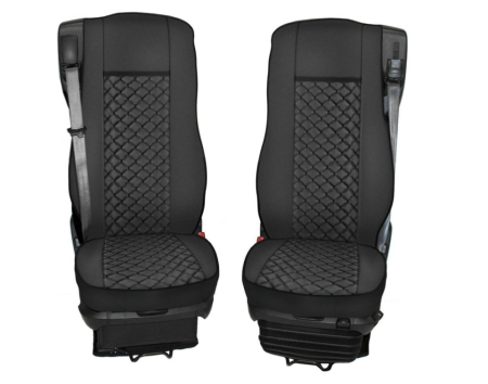 Set huse din piele ecologica pentru DAF XF 106 (2015-2021) Negru [1]