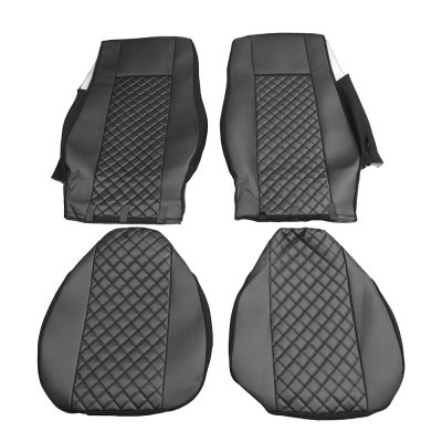 Set huse din piele ecologica pentru DAF XF 106 (2015-2021) Negru [2]