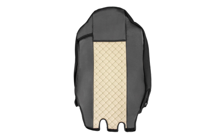 Set huse din piele ecologica pentru IVECO STRALIS S-WAY 2021-2025- Bej/Negru [2]