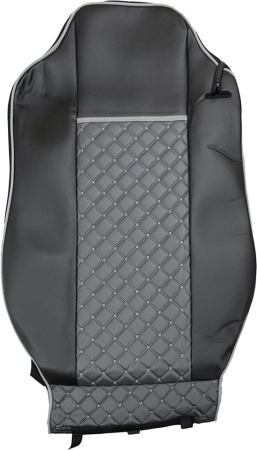 Set huse din piele ecologica pentru IVECO STRALIS S-WAY (2021-2025) Gri/Negru [3]