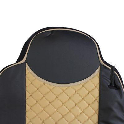 Set huse din piele ecologica pentru MAN TGX 2015–2021- Bej/Negru [3]