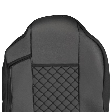 Set huse din piele ecologica pentru MAN TGX 2015–2021 - Negru [3]