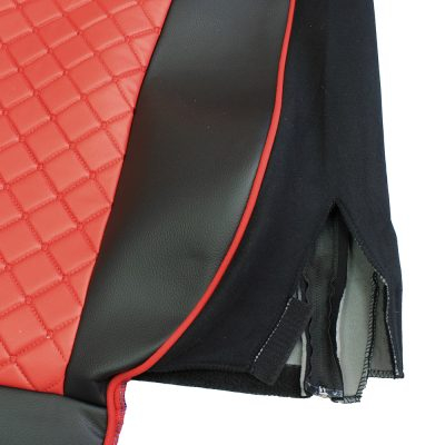 Set huse din piele ecologica pentru MAN TGX 2015–2021  Roșu/Negru [5]