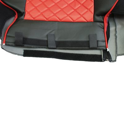 Set huse din piele ecologica pentru MAN TGX 2015–2021  Roșu/Negru [4]