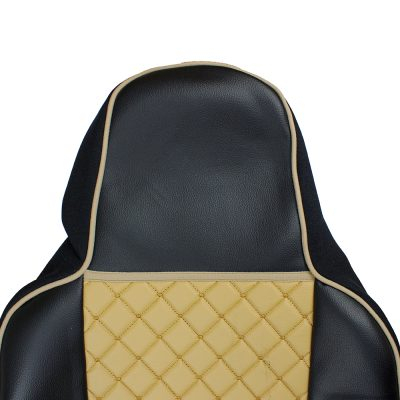 Set huse din piele ecologica pentru MAN TGX 2021-2025 Bej/Negru [7]