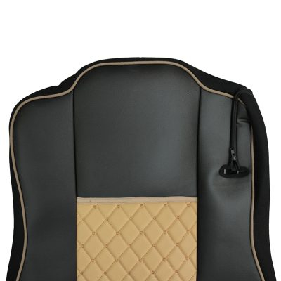 Set huse din piele ecologica pentru MERCEDES ACTROS MP4 (2015-2021) Bej/Negru [3]