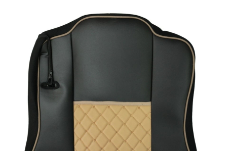 Set huse din piele ecologica pentru MERCEDES ACTROS MP4 (2015-2021) Bej/Negru [2]