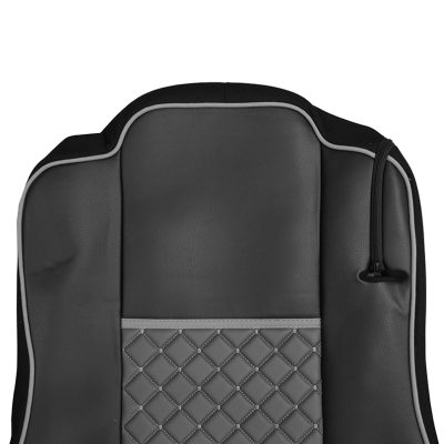 Set huse din piele ecologica pentru MERCEDES ACTROS MP4 (2015-2021) - Gri/Negru [4]