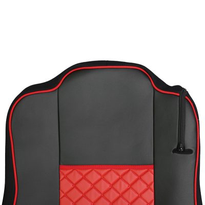 Set huse din piele ecologica pentru MERCEDES ACTROS MP4 (2015-2021)  Roșu/Negru [2]