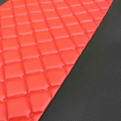 Set huse din piele ecologica pentru MERCEDES ACTROS MP4 (2015-2021)  Roșu/Negru [5]