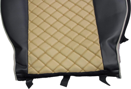 Set huse din piele ecologica pentru VOLVO FH12 2006-2015 Bej/Negru [5]